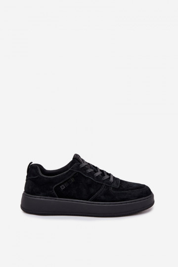 Men's Platform Sneakers Suede Big Star OO174012 Black 2