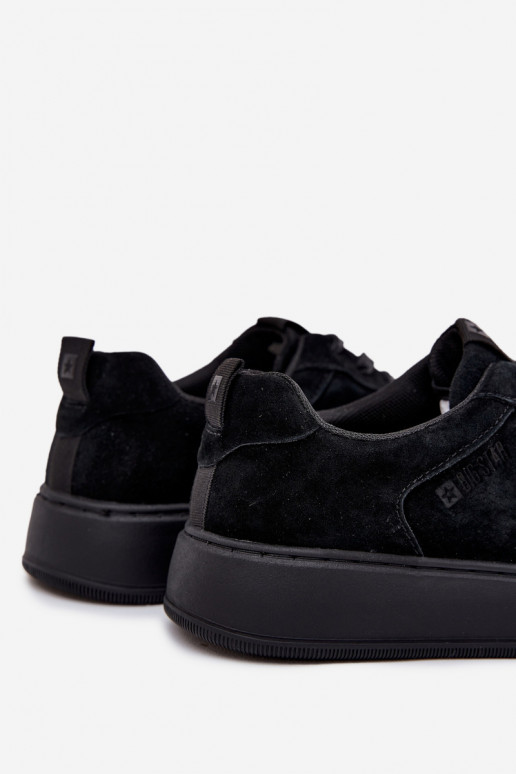 Men's Platform Sneakers Suede Big Star OO174012 Black