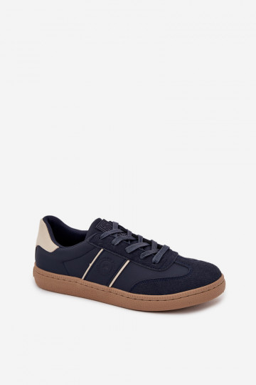 Niskie Sneakersy Męskie Big Star SS174079 Granatowe