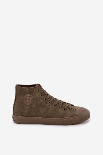 Men's Insulated Sneakers Made Of Eco Leather Big Star OO174250 HI-POLY SYSTEM Khaki 2