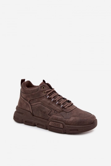 Men's Sneakers Big Star SS174283 HI-POLY SYSTEM Dark Brown