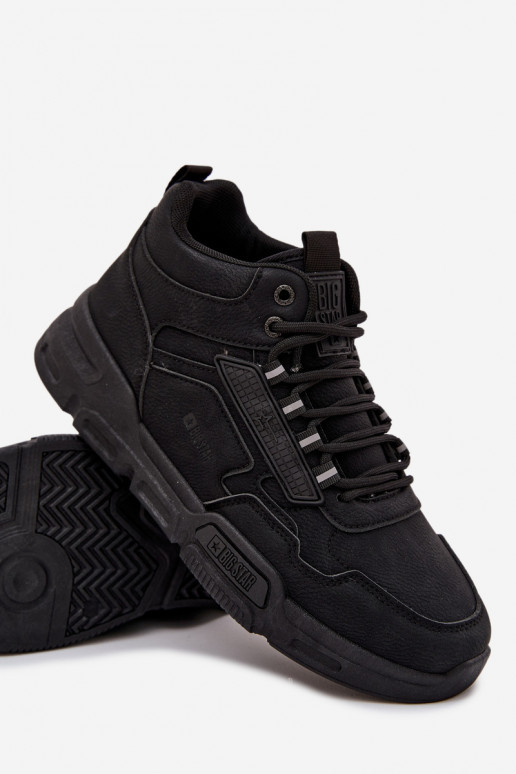 Sneakersy Męskie Big Star SS174282 HI-POLY SYSTEM Czarne