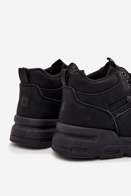 Sneakersy Męskie Big Star SS174282 HI-POLY SYSTEM Czarne