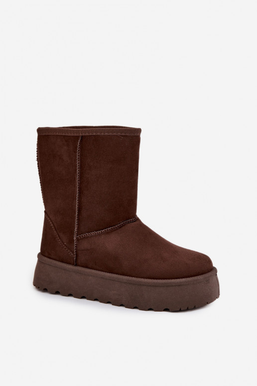 Ladies Insulated Snow Boots With Fur Chocolate Abrams Ladies Insulated Snow Boots With Fur Chocolate Abrams