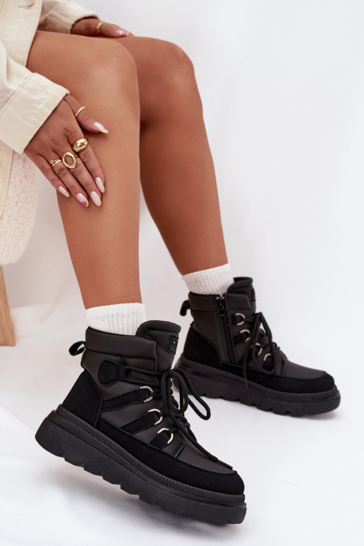 Women's Ankle Boots Platform Black Liorae