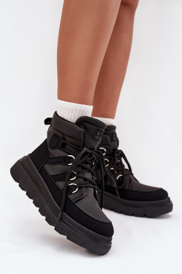 Women's Ankle Boots Platform Black Liorae 2