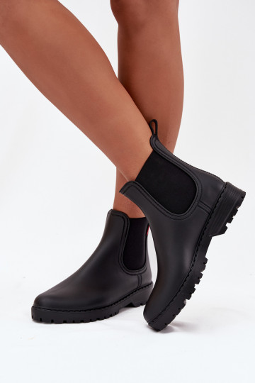 Low Women's Rain Boots Matte Black Birella