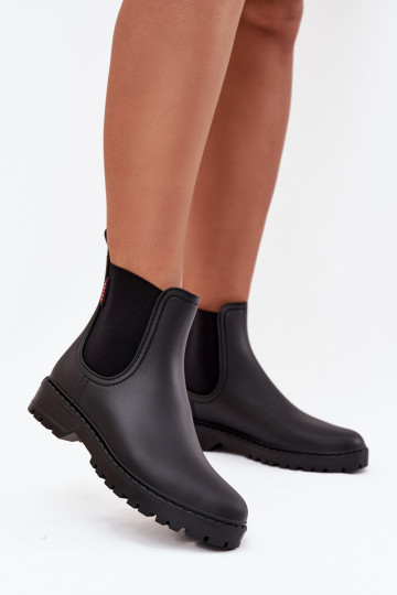 Low Women's Rain Boots Matte Black Birella 2