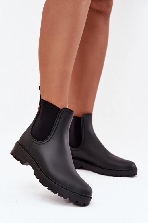 Low Women's Rain Boots Matte Black Birella