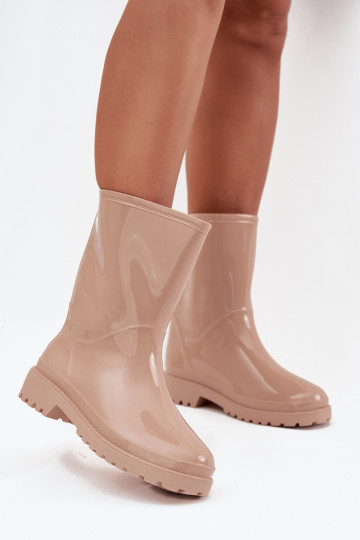 Beige Ladies Wellies Elvara