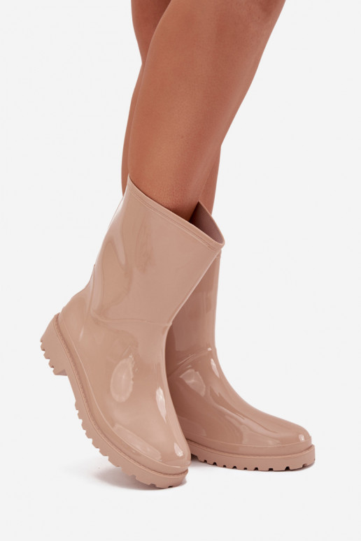 Beige Ladies Wellies Elvara