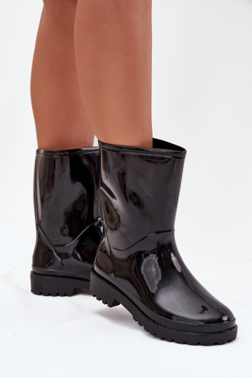 Ladies Rubber Boots Black Elvara