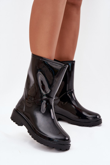Ladies Rubber Boots Black Elvara 2