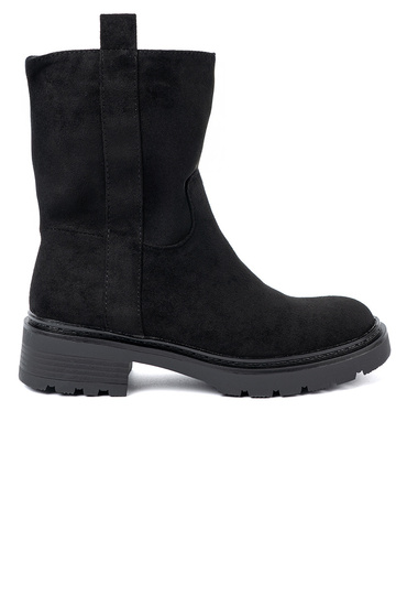 Stylish boots by the ankle z grubą, czarną podeszIną 2