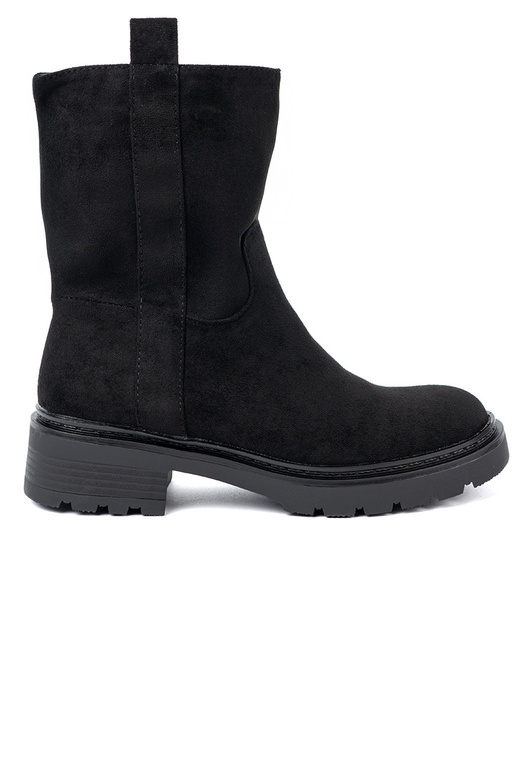 Stylish boots by the ankle z grubą, czarną podeszIną