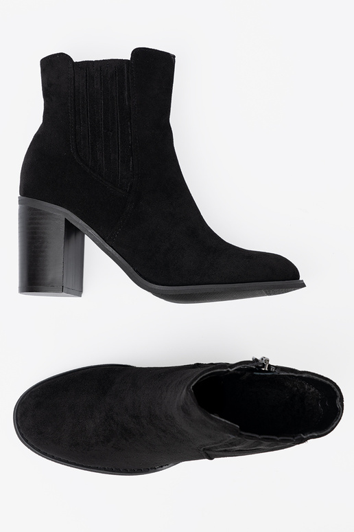 of suede ankle boots black