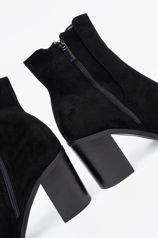 of suede ankle boots black