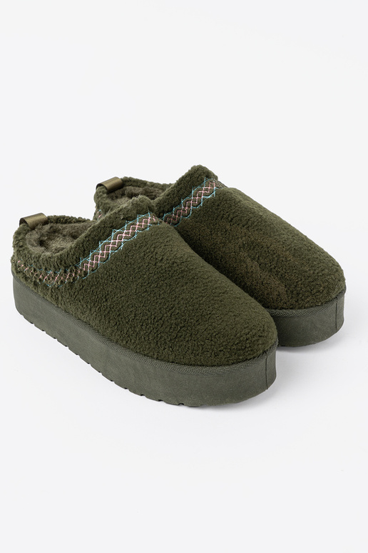 khaki colors, miękkie shoes a'la INomens snoIn boots bez pięty