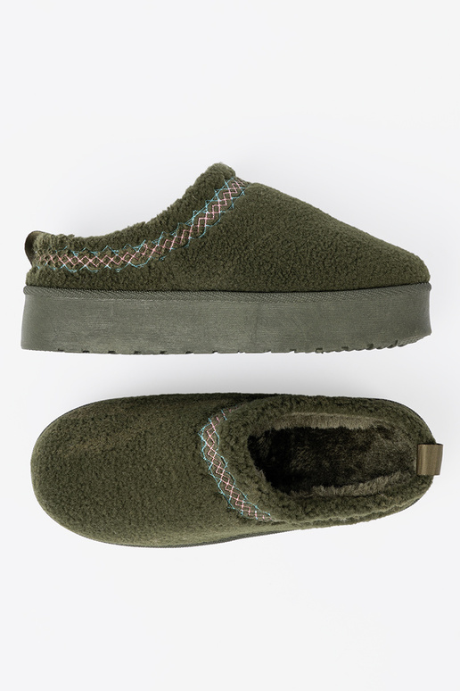 khaki colors, miękkie shoes a'la INomens snoIn boots bez pięty