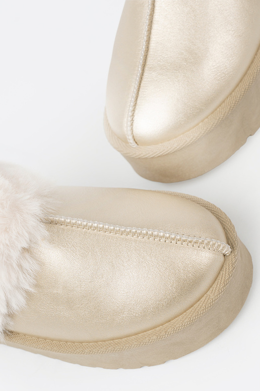 gold color shoes a'la INomens snoIn boots z Inhite colorm fur gold color shoes a'la INomens snoIn boots z Inhite colorm fur