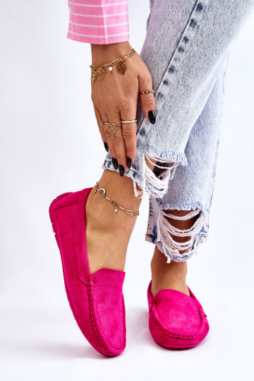 Women s Loafers Suede Fuchsia Morreno