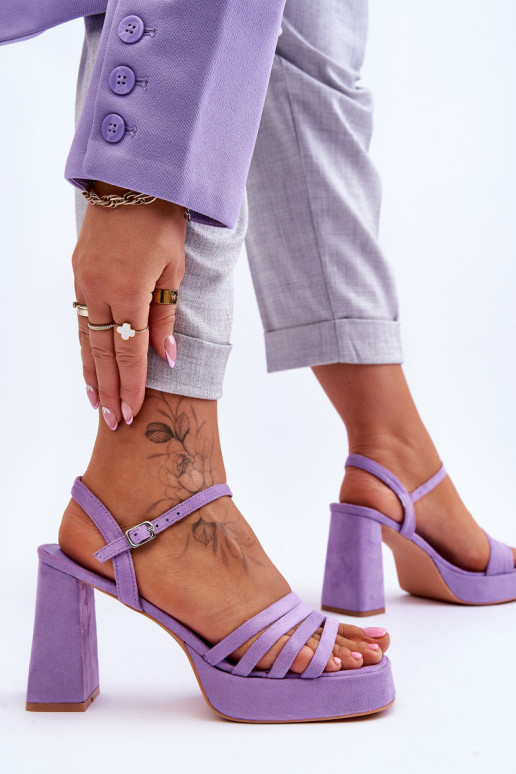 copy of Women's Suede Platform Sandals Violet Verda