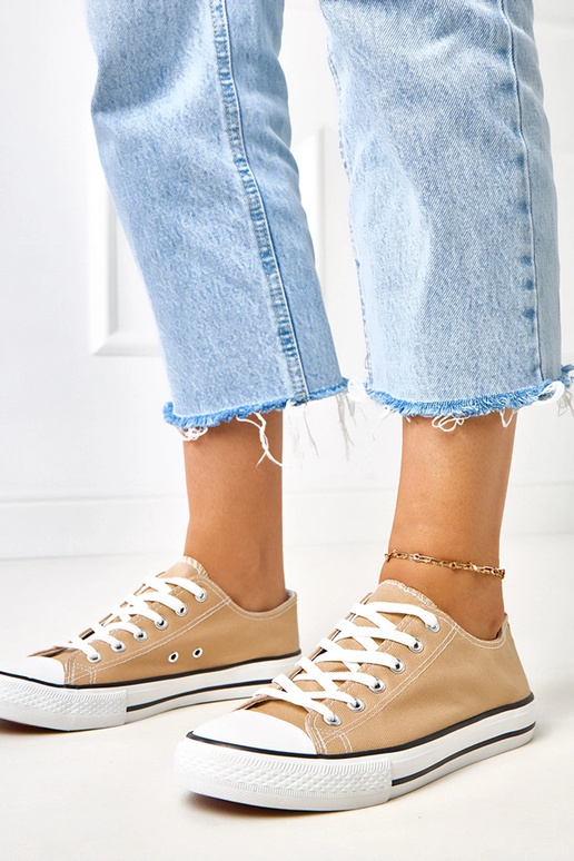 Brązowe klasyczne damskie trampki Zurhat