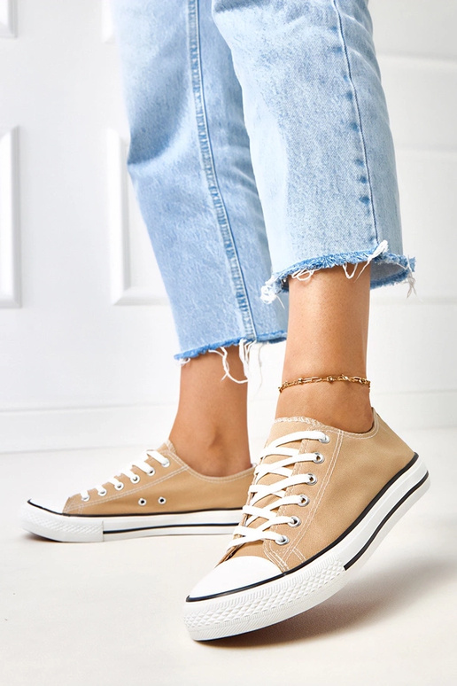 Brązowe klasyczne damskie trampki Zurhat