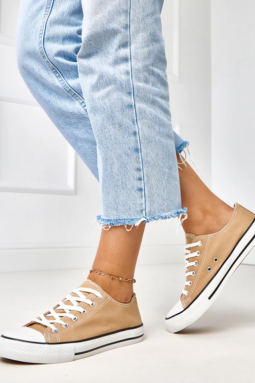 Brązowe klasyczne damskie trampki Zurhat