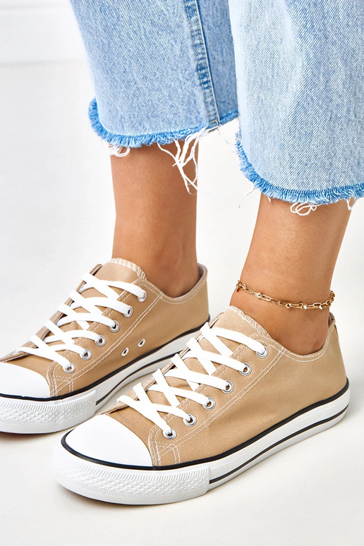 Brązowe klasyczne damskie trampki Zurhat