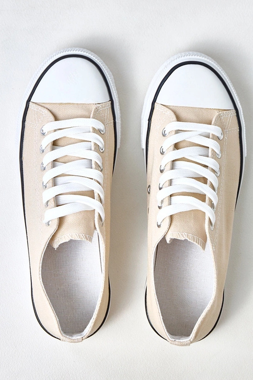 Beżowe klasyczne damskie trampki Zurhat