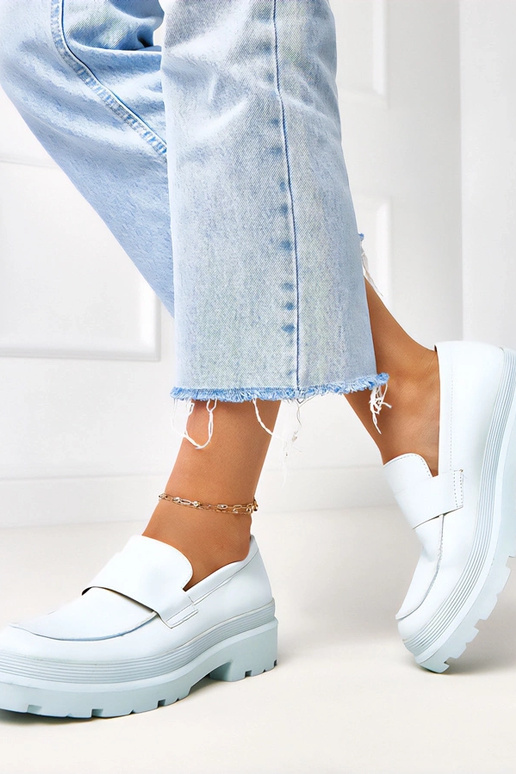 Niebieskie mokasyny z ekoskóry Seraphin