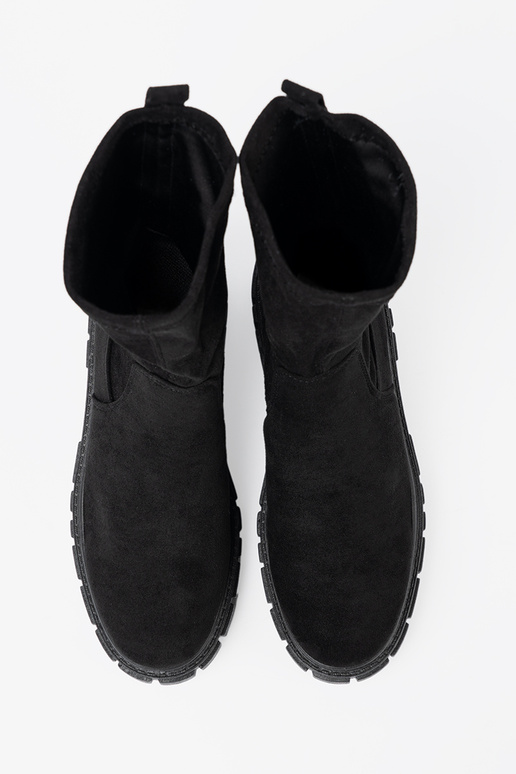 black boots of suede Inomens black boots of suede Inomens