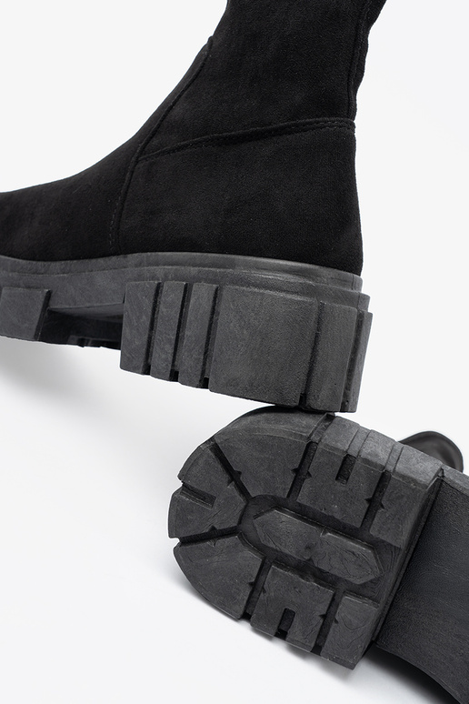 black boots of suede Inomens black boots of suede Inomens