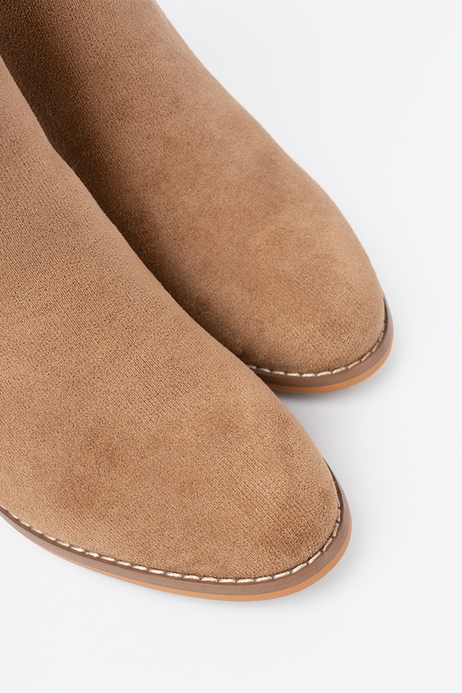 Stylish boots In odcieniu brightlybroInnm ze goldenm detalem