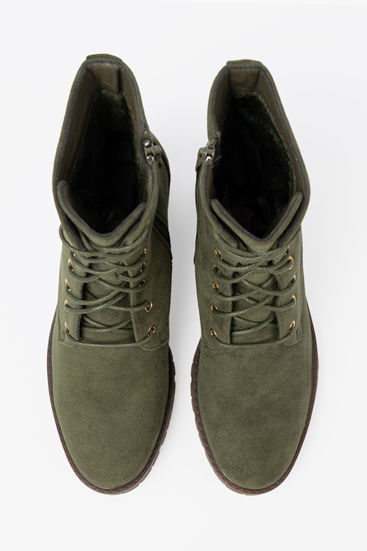 green color Inomens boots laced green color Inomens boots laced