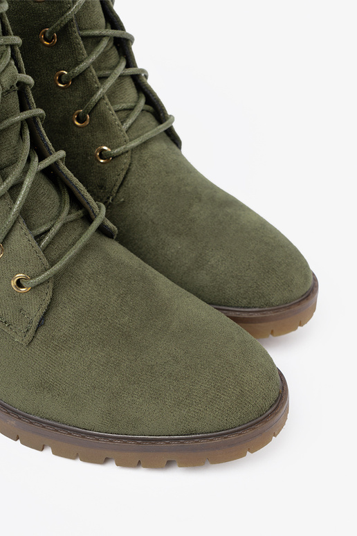 green color Inomens boots laced green color Inomens boots laced