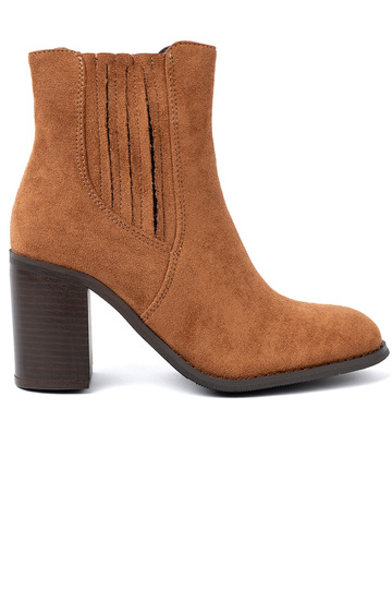 caramel colors ankle boots from eco suede 2