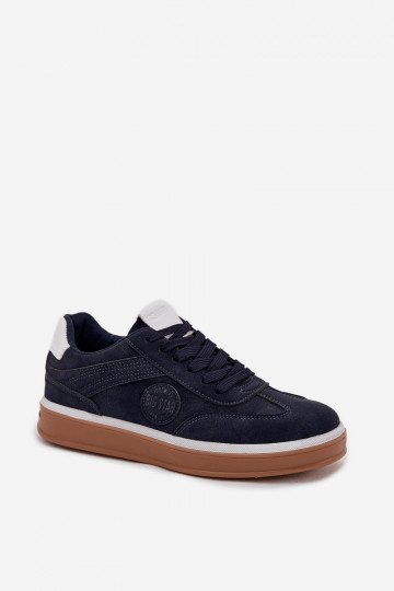 Sneakersy Męskie Niskie Big Star SS174021 HI-POLY SYSTEM Granatowe