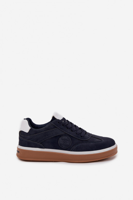 Men's Low Sneakers Big Star SS174021 HI-POLY SYSTEM Navy Blue