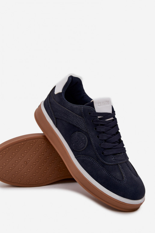 Men's Low Sneakers Big Star SS174021 HI-POLY SYSTEM Navy Blue