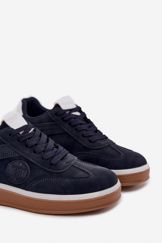 Men's Low Sneakers Big Star SS174021 HI-POLY SYSTEM Navy Blue