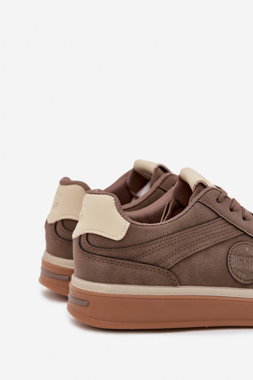 Men's Low Sneakers Big Star SS174020 HI-POLY SYSTEM Dark Beige