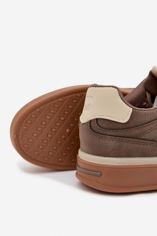 Men's Low Sneakers Big Star SS174020 HI-POLY SYSTEM Dark Beige