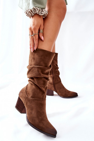 Women's High boots Suede Brown Ranafast