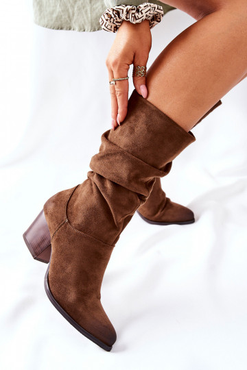 Women's High boots Suede Brown Ranafast 2