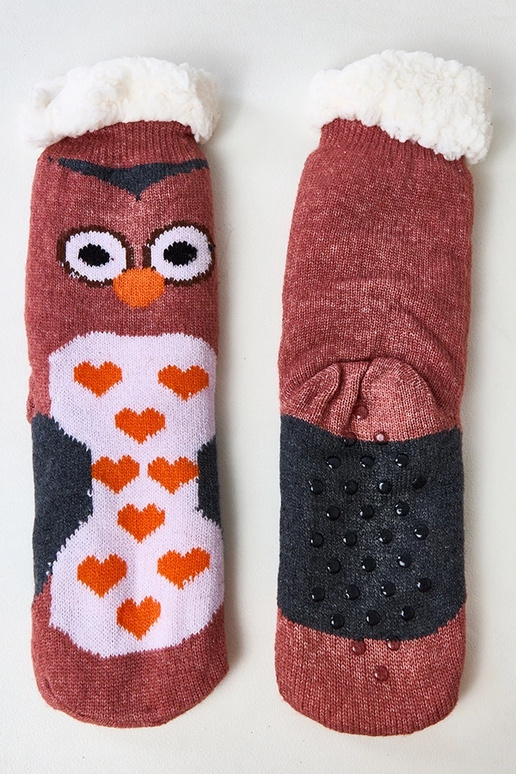 Różowe skarpety z Sową Lotis