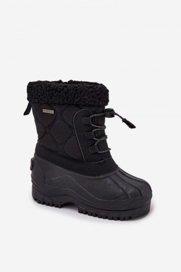 Insulated Children's Snow Boots with Zipper Big Star OO374073 Black