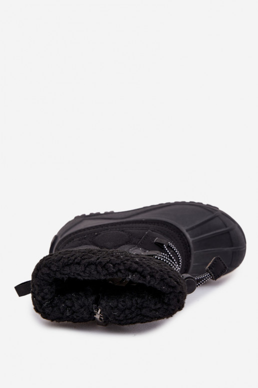 Insulated Children's Snow Boots with Zipper Big Star OO374073 Black