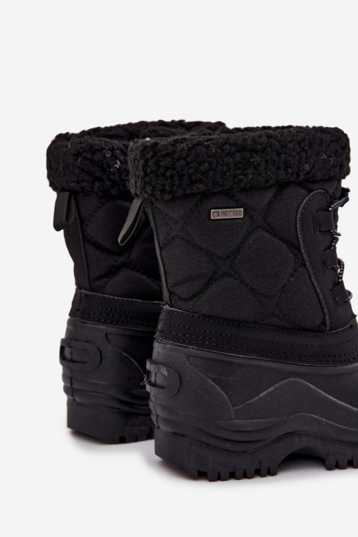 Insulated Children's Snow Boots with Zipper Big Star OO374073 Black